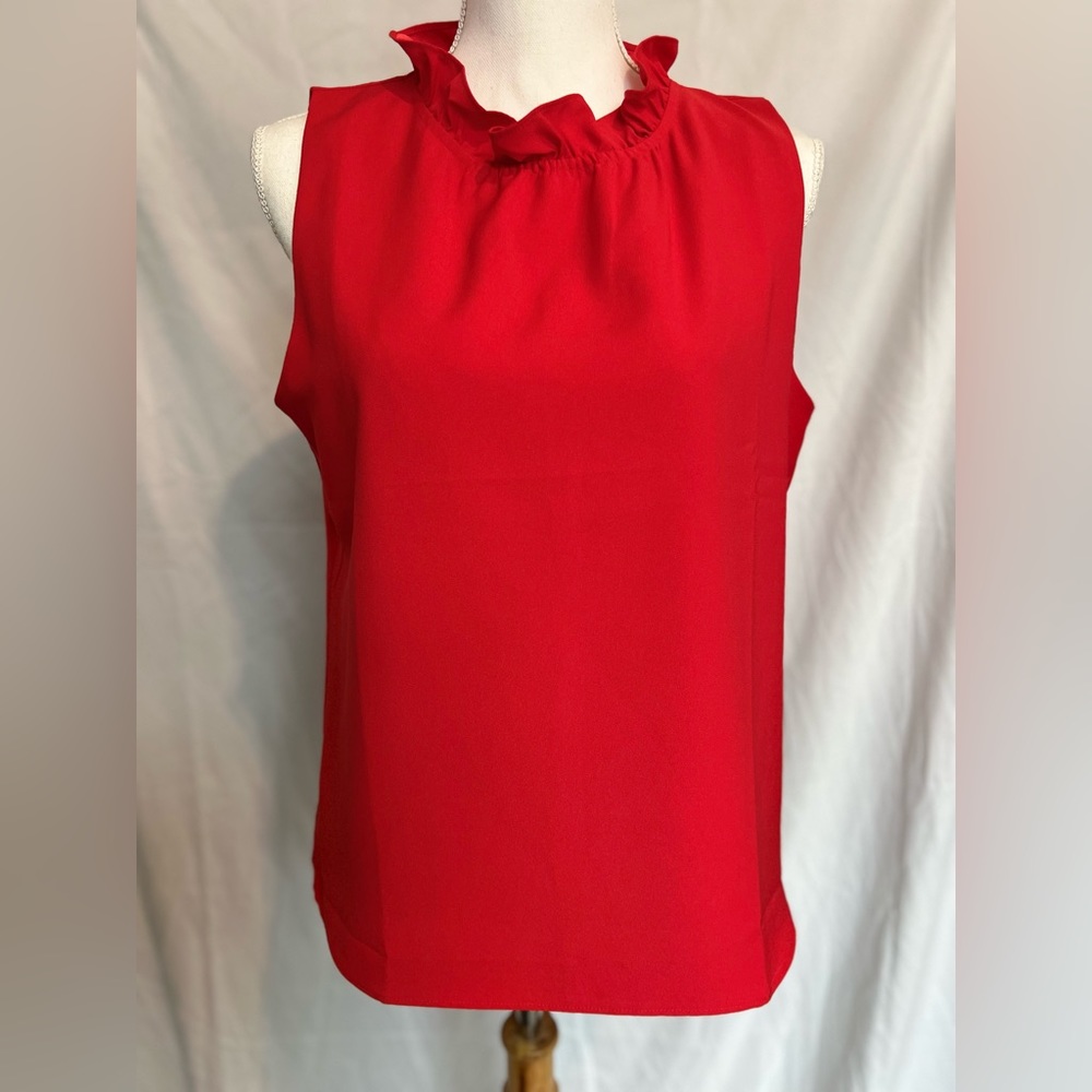 J Crew Red Sleeveless Top (M)